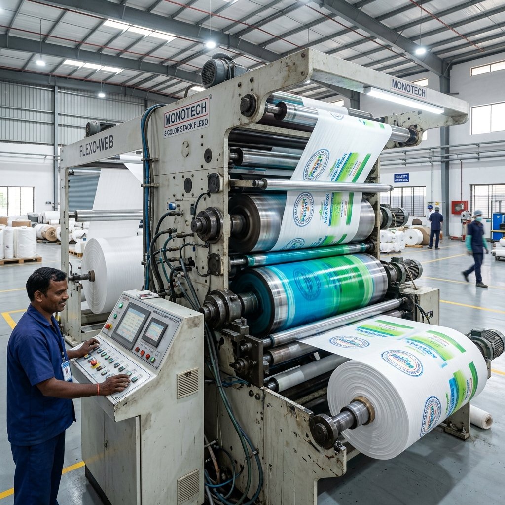 JP Flexo and Lohia flexo printing machinery floor